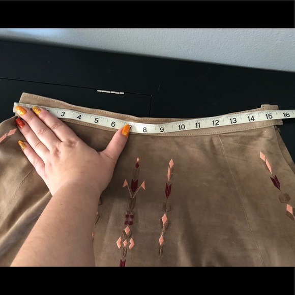 NWT 100% Goat Suede Skirt by George J. Love, size M - Picture 6 of 7